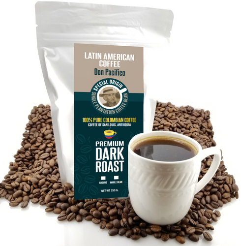 Don Pacifico 100% Arabica, 100% Single Plantation, San Louis Colombia Premium Dark Roast Coffee 250g (8.8oz)