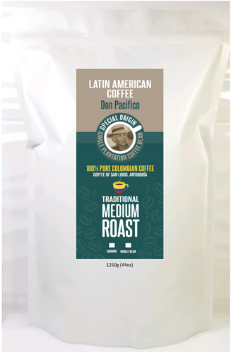 Don Pacifico 100% Arabica, 100% Single Plantation, San Louis Colombia Premium Medium Roast Coffee 1250g (44oz)