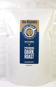 Don Alejandro 100% Arabica, 100% Single Plantation, Quimbaya Colombia Premium Dark Roast Coffee 1250g (44oz)