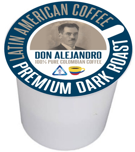 Don Alejandro 100% Arabica, 100% Single Plantation, Quimbaya Colombia Premium Dark Roast Coffee K-Cups for Keurig 1.0 & 2.0