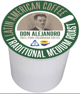 Don Alejandro 100% Arabica, 100% Single Plantation, Quimbaya Colombia Premium Medium Roast Coffee K-Cups for Keurig 1.0 & 2.0